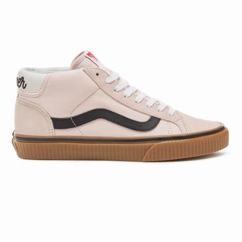 Damske Kotnikove Tenisky Vans Suede Power Pack Mid Skool 37 Ruzove VA42XPLAZ